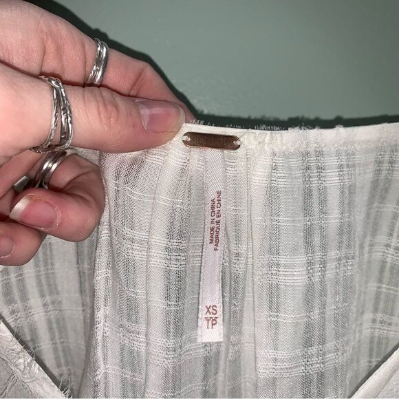 Free People White Blouse XS - Picture 2 of 6